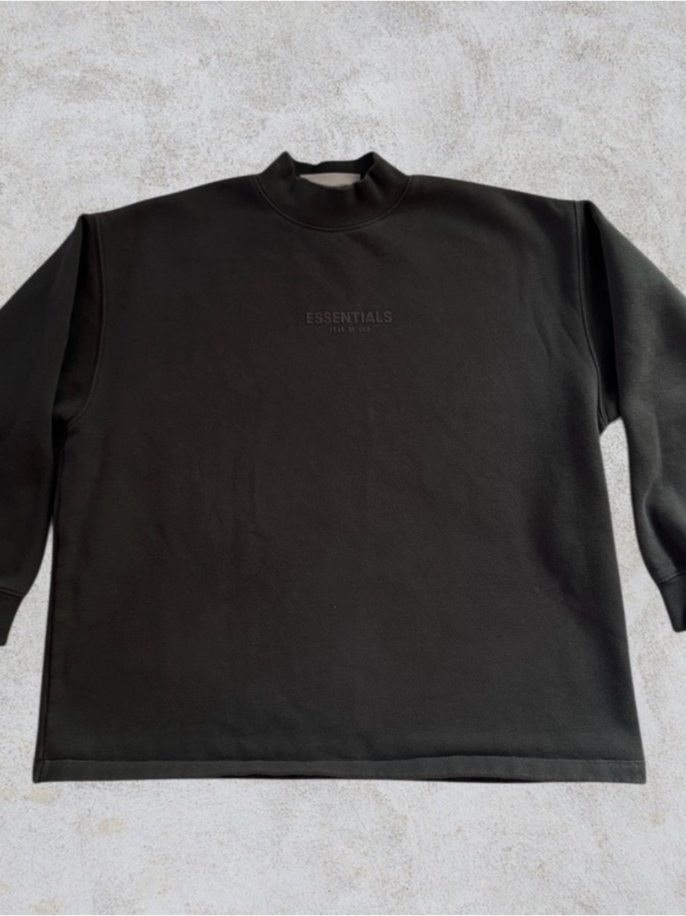 Fear of God Essentials Black Crewneck Sweatshirt